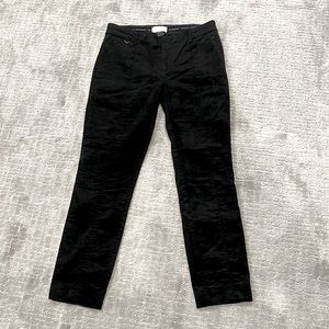 Anthropology like velvet essential black pants